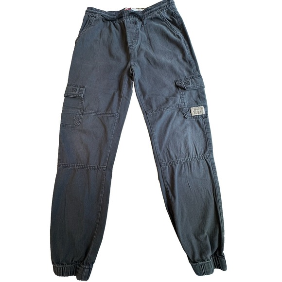 Levi's Other - Levis Cargo Jogger Pants Charcoal Size L Youth Boy‎ Elastic Waist